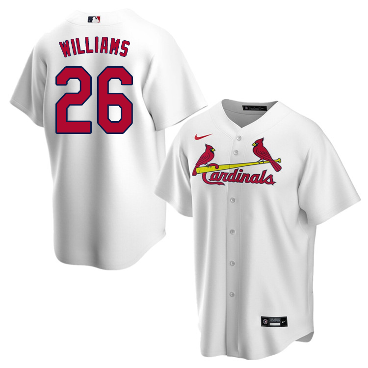 Nike Men #26 Justin Williams St.Louis Cardinals Baseball Jerseys Sale-White
